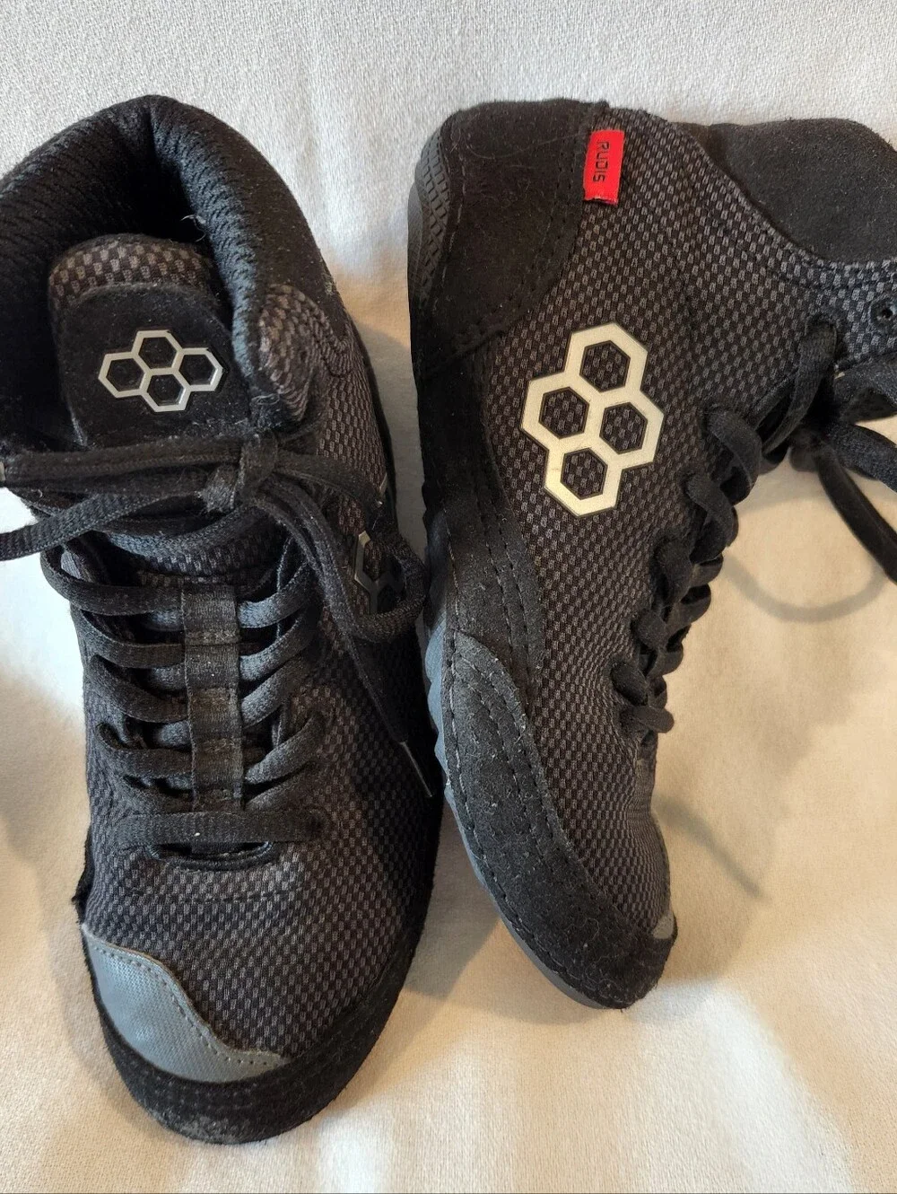 Rudis Colt 2.0 Wrestling Shoes Mens Youth Size 3 Black White Sneaker High Top